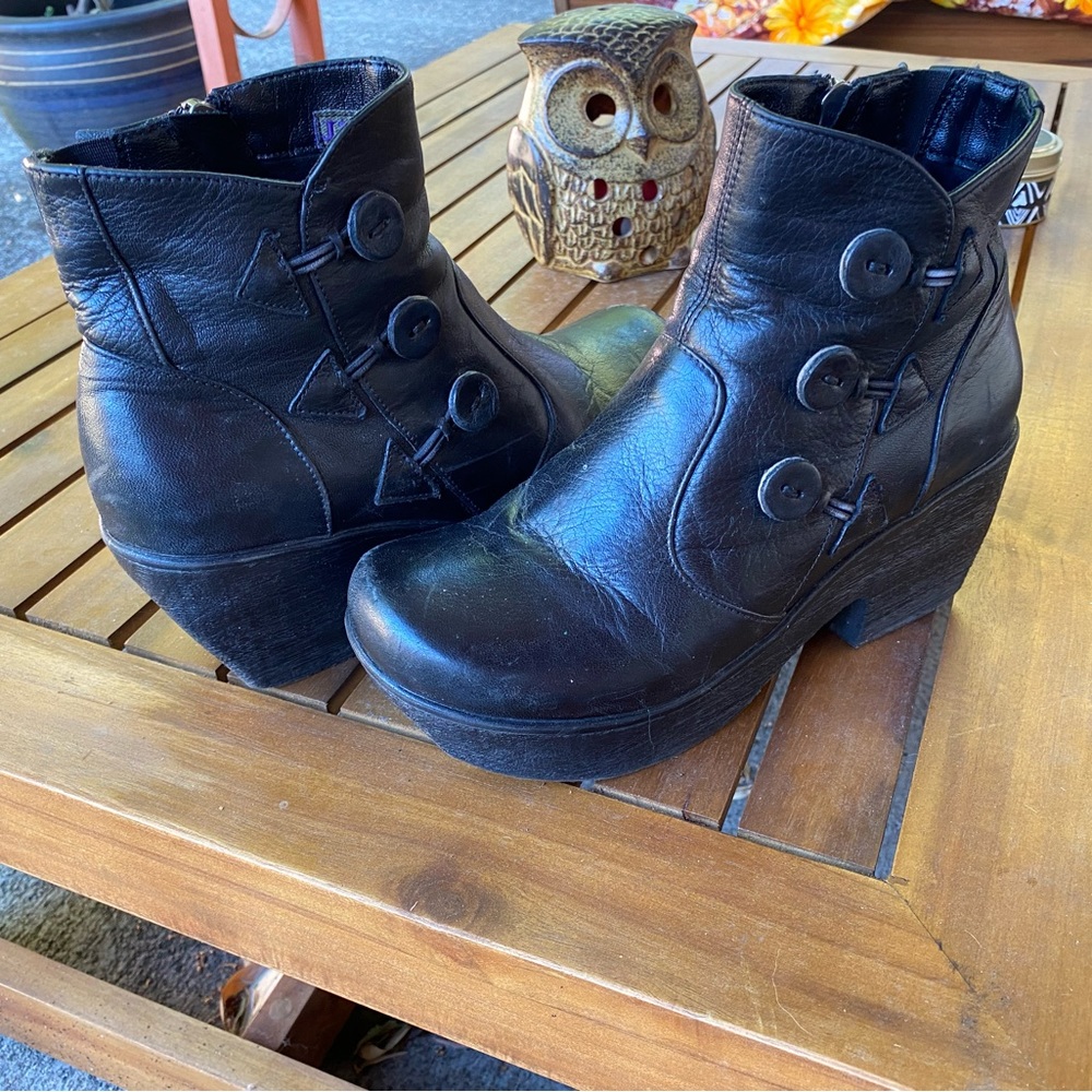 Jafa black ankle booties size 36